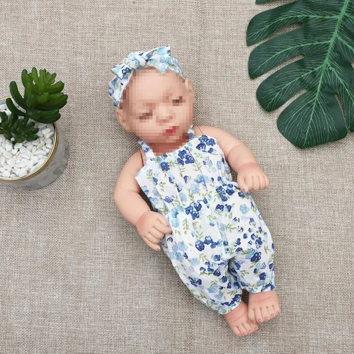 Vista 5 de SOTOGO 4 juegos de ropa de muñeca de bebé, trajes de trajes con 4 sombreros, ropa de muñecas y accesorios para muñecas de 10 y 11 pulgadas