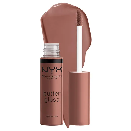 Vista 33 de NYX MAQUILLAJE PROFESIONAL Brillo de mantequilla, brillo de labios no pegajoso, - Eclair (rosa)