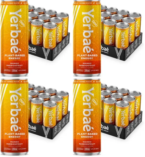 Vista 11 de Yerbae - Agua espumosa mejorada (12 unidades) Energy Yerba Mate 340 ml, lata