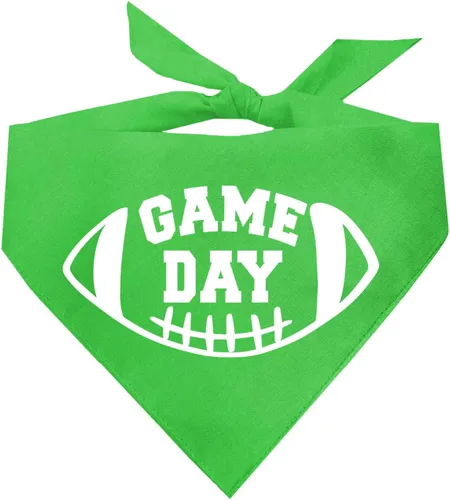 Vista 11 de Game Day - Bandana de fútbol para perro (negro, XS 323)