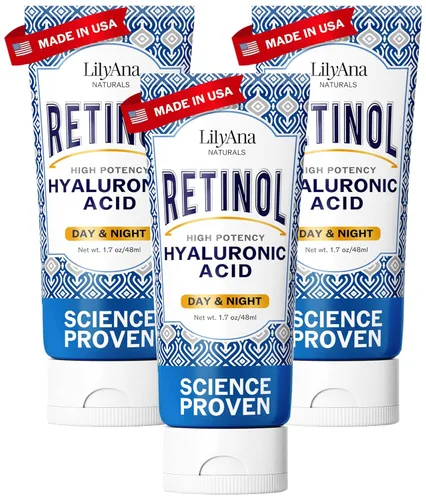 Vista 9 de LilyAna Naturals Crema facial de retinol antienvejecimiento para mujeres, crema antiarrugas y cuello para reafirmar, hidratante de retinol para cara
