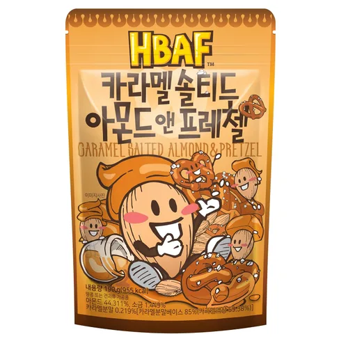 Vista 9 de [Oficial Gilim HBAF] Maíz coreano horneado crujiente con almendras y nueces Nutritivo y sin gluten Almuerzo para niños, merienda para después
