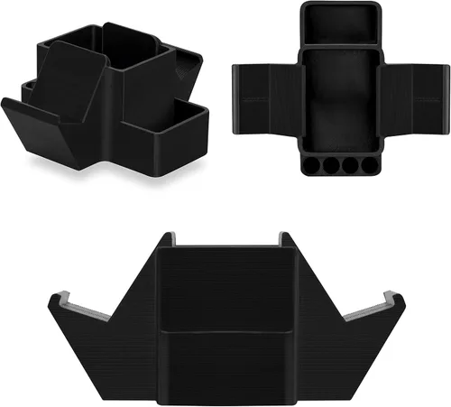 Vista 9 de Soporte Dual para Controlador de Juego, Control Remoto de TV y Organizador de Escritorio Estacionario, Diseño Universal para Gamepads de Xbox ONE