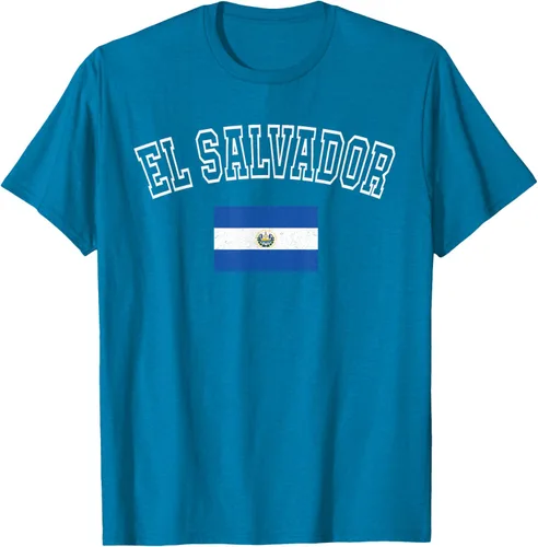 Vista 11 de Camiseta vintage con diseño de la bandera de El Salvador