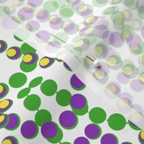 Vista 5 de Spoonflower Tela – Cuentas de Mardi Gras Carnaval Gordo Martes Impreso en Tela de Gasa Fat Quarter – Costura Ropa de Moda Vestidos Decoración