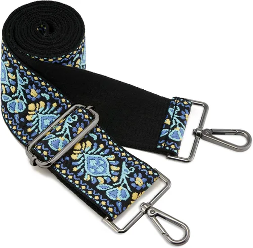 Vista 127 de ZOOEASS Hebillas de níquel Correa ancha para el hombro ajustable de repuesto para cinturón de pistola, hebilla de guitarra estilo bandolera