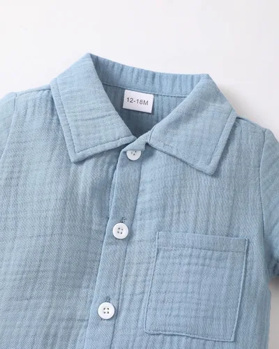 Vista 4 de Conjunto de ropa de verano para bebé y niño, camiseta de manga corta de algodón, pantalones cortos de dinosaurios, conjunto de ropa para niño