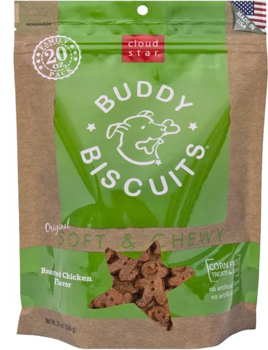 Vista 10 de Buddy Biscuits - Golosinas suaves y masticables para perros con tocino y queso, 6 onzas (Paquete de 4) (17200)