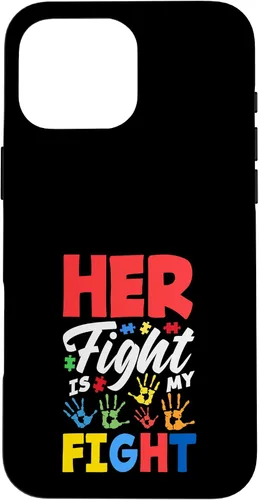 Vista 19 de Her Fight is My Fight Autism Awareness Case for iPhone XR