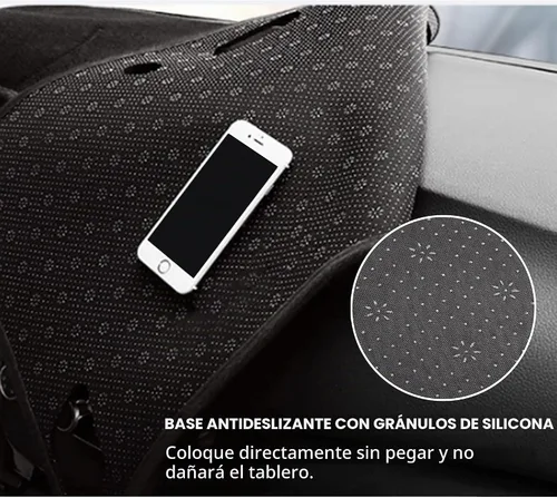 Vista 6 de Cubierta para salpicadero para accesorios Toyota Tacoma 2016-2022 2023, alfombrilla para salpicadero, alfombrilla para consola central, alfombrilla
