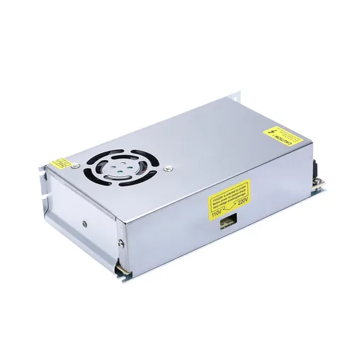 Vista 2 de Fuente de alimentación de 24 V 10 A, adaptador universal de transformador de conmutación regulada para tiras de luces LED, cámara CCTV y proyecto