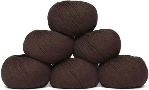 Vista 18 de Juego de 6 madejas de 100% lana de alpaca bebé (10.58 oz) de peso DK, fabricadas en Perú, celestial suave y perfecto para tejer y hacer ganchillo