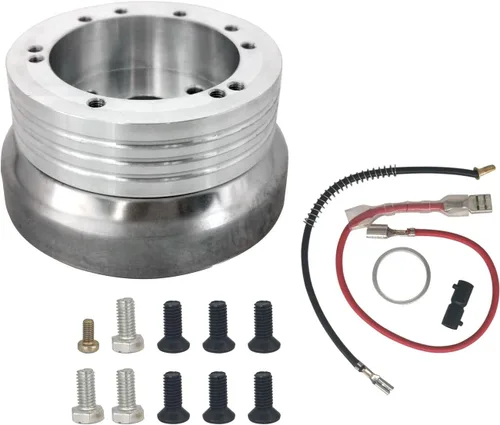 Vista 7 de Adaptador de cubo de volante de 5/6 orificios compatible con camioneta GMC Chevy Pontiac (negro)