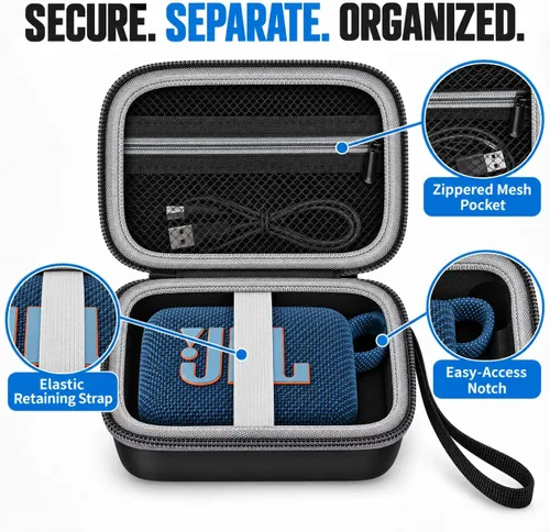 Vista 6 de Funda rígida para JBL Go 4/3 y Canon Ivy 2