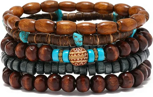 Vista 59 de Pulsera Gótica Ajustable de Cuero Trenzado Punk Multicapa de Estilo Grunge, Conjunto de Pulseras Emo con Brazalete de Metal, Envoltura
