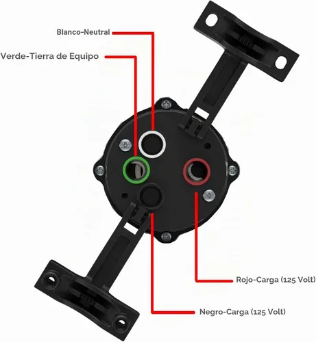 Vista 4 de Conector Macho de Generador Sintron 50 Amp NEMA SS2-50P, Enchufe Marino de 4 Clavijas de Hoja Recta de 3 Polos para EE. UU./Canadá, 4 Alambres