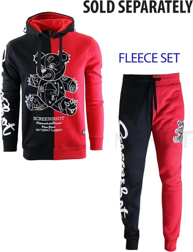 Vista 60 de SCREENSHOT Sudadera urbana de forro polar para hombre, diseño de dibujos animados de animación, parche bordado de gel