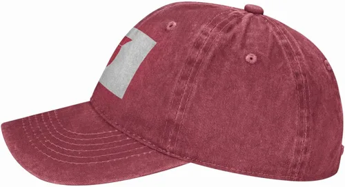 Vista 3 de Classic Flag of Toda Saitama Denim Hat Trucker Baseball Adjustable Dad Cap Black