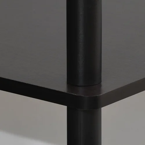 Vista 7 de Furinno Turn-N-Tube - Soporte para televisor de 3 niveles, 3D, sin herramientas, para televisores de hasta 50 pulgadas, con tubos redondos