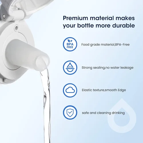Vista 2 de GLACIER FRESH Boquilla de repuesto para botella de agua Brita, piezas de repuesto de válvula de mordida de botella de silicona compatibles
