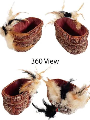 Vista 4 de Urbalabs vaquero occidental indio plumas tribales nativos americanos salero y pimentero Caddy Farmhouse mesa de comedor decoración de rancho rústico