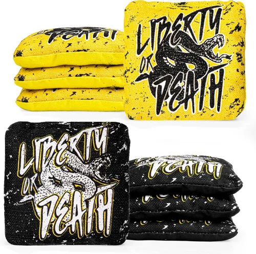 Vista 13 de Play Platoon Tournament Series Bolsas de Cornhole - Bolsas de Estilo Profesional de Doble Cara con Lado Resbaladizo y Pegajoso - Juego de 8