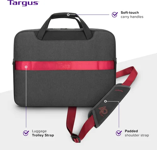 Vista 5 de Targus Maletín EcoSmart Cypress para el 40 aniversario, se adapta a portátiles de hasta 15.6 pulgadas, mochila ecológica hecha de 21 botellas de PET