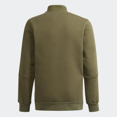 Vista 2 de adidas Chaqueta deportiva Tiro para niño para invierno (niños pequeñosniños grandes) Focus Olive MD (10-12 niños grandes), Verde -Oliva