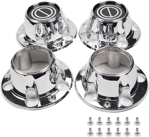 Vista 10 de G-PLUS Tapacubos de rueda cromados de repuesto para Ford F150 1980-1996 Truck Bronco Van 4x4 delantero 4WD (incluye 12 tornillos de montaje)