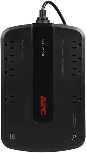 Vista 5 de APC UPS Batería de respaldo para computadora, BE550G Protector contra sobretensiones con respaldo de batería, Protección de línea de datos