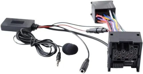 Vista 3 de Adaptador AUX de audio compatible con Bluetooth 5.0 con micrófono, compatible con BMW Serie 3 E46 320i, 320ci, 320cic, 323i, 323ci, 323cic, 325i