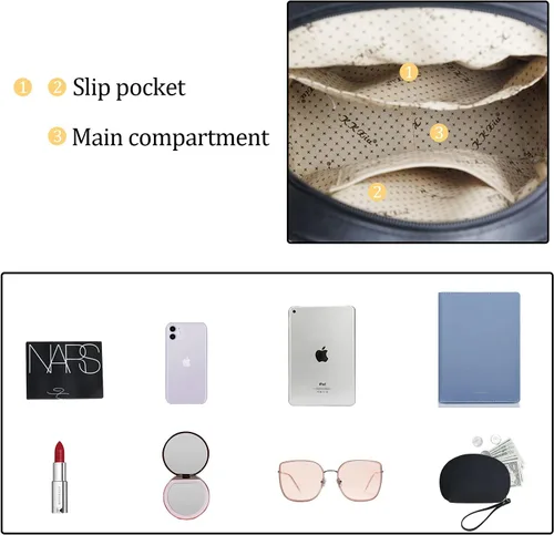 Vista 5 de KKXIU Bolso pequeño de la mochila del cuero sintético de la manera para las mujeres y las niñas adolescentes con la borla, Negro -, Viajar