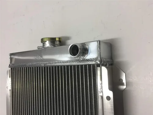Vista 8 de Radiador de aleación de aluminio de 3 filas para DATSUN 1200 B110 A12/T 1970-1976 70 71 72 73 74 75 76 MT reemplazo compatible del mercado