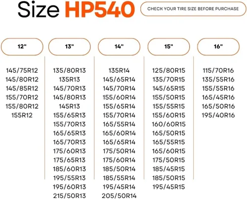 Vista 3 de AutoSock para vehículos de pasajeros HP540, calcetines de nieve para neumáticos, paquete de 2