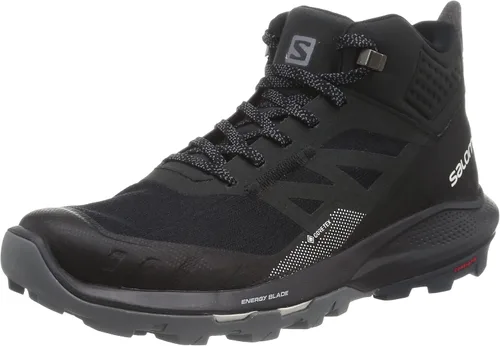 Vista 10 de Salomon Botas de senderismo OUTPULSE Mid Gore-Tex para hombre Urban Chic/Sombra/Cuero crudo