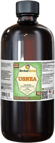 Vista 12 de Herbal Terra LLC Usnea (Usnea barbata) Glicerita, extracto líquido sin alcohol de talo seco, 2 onzas