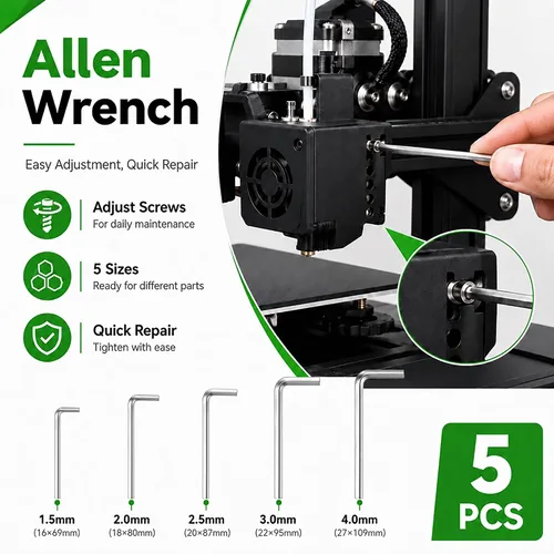 Vista 6 de 3D Printer Tool Kit for Creality K2/K2 Pro/K2 Plus/Combo, Maintenance Kit