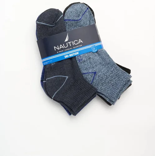 Vista 2 de Nautica Calcetines de rendimiento para hombre con comodidad acolchada (paquete de 6)