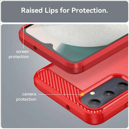 Vista 5 de Osophter Para Samsung Galaxy A05S Caso: con 2 unids protector de pantalla de absorción de choques flexible TPU cubierta protectora de goma
