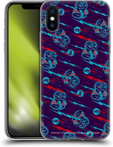Vista 124 de Head Case Designs Funda de gel suave con licencia oficial de Cobra Kai Eagle Fang Logo Key Art compatible con Apple iPhone 7 Plus/iPhone 8 Plus