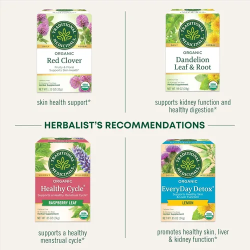Vista 7 de Traditional Medicinals Té, Desintoxicación Diaria Orgánica de Baya Schisandra, Apoya la Función Hepática Saludable, Desintoxicación, 16 Bolsas de Té