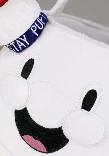 Vista 4 de Fun Costumes Stay Puft Marshmallow Man Candy Trick or Treat Pail Standard