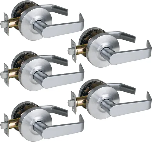 Vista 28 de ANSI Grado 2 Manija de Puerta de Entrada Comercial con Llave, Certificada UL, Cumple ADA, Cromo Satinado 26D, GRD2-72ET-1P