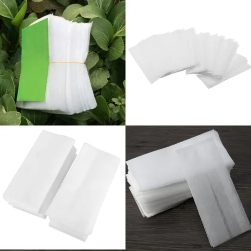 Vista 2 de 200pcs Biodegradable Non Woven Plant Grow Bags Waterproof