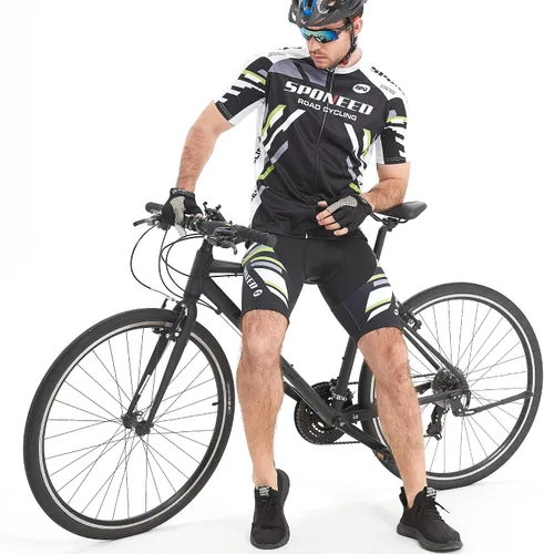 Vista 8 de sponeed - Pantalones cortos de bicicleta para hombre