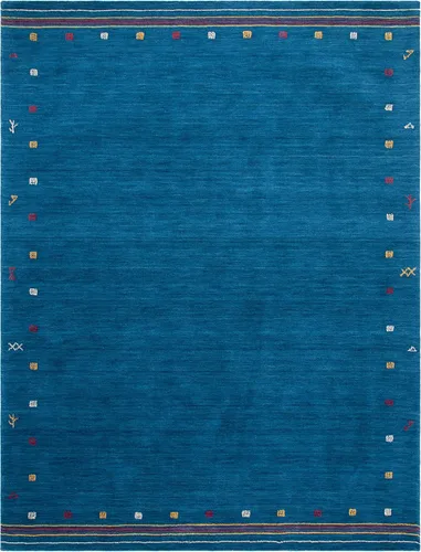 Vista 16 de SAFAVIEH Himalaya Collection - Alfombra de pasillo, 2.3 x 6 pies, azul, hecha a mano, de lana tribal bohemia, ideal para zonas de alto tráfico