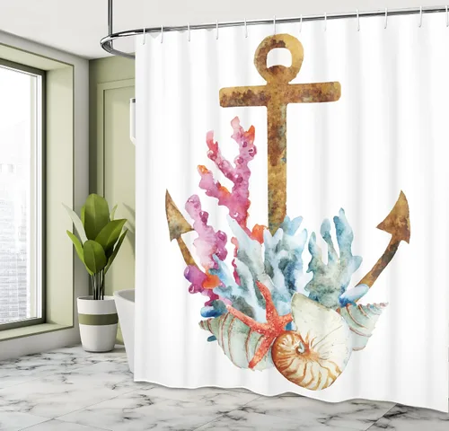 Vista 4 de Decoración personalizada para la decoración del baño, juegos temáticos de palmera, puesta del sol, cortina de baño, tela con impresión digital, casa