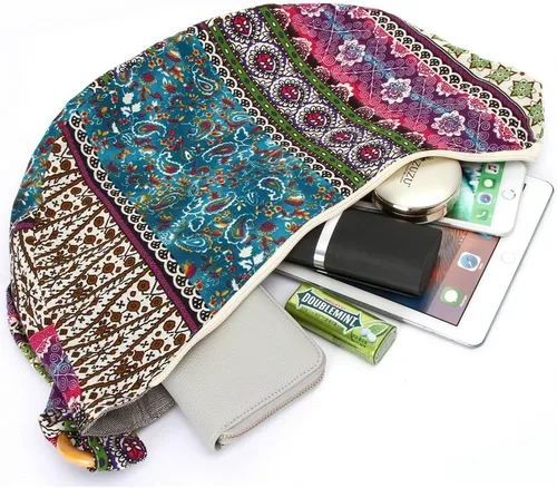Vista 5 de Karresly - Bolsa bandolera para mujer con correa ajustable, estilo Thai