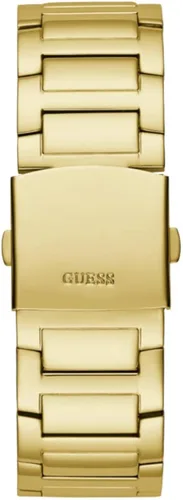 Vista 3 de GUESS US - Reloj de corte con diamantes de imitación plateados para hombre, plateado