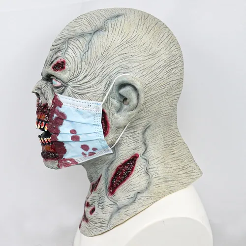 Vista 4 de Máscara de Supervillano von Dodfsfm, casco de calavera plateada, máscara de Halloween, accesorios de cosplay